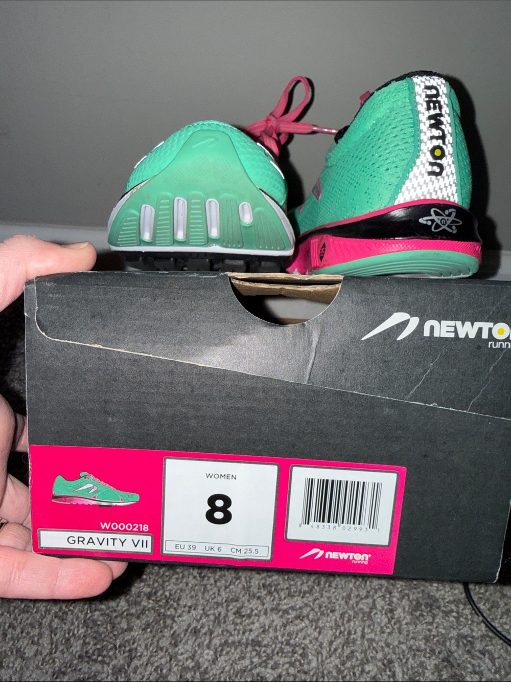 Newton Women's Gravity VII Running Shoes — Pink & Teal - Picture 9 of 9